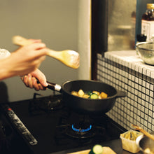 画像をギャラリービューアに読み込む, 味わい鍋の片手20cmで炒め