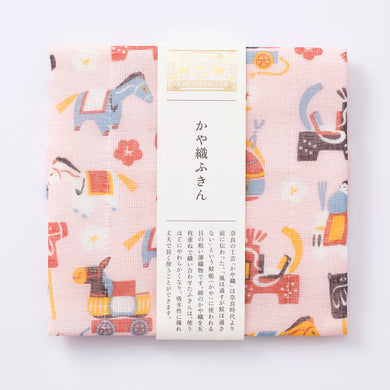 干支の柄のかや織ふきん 午(うま)