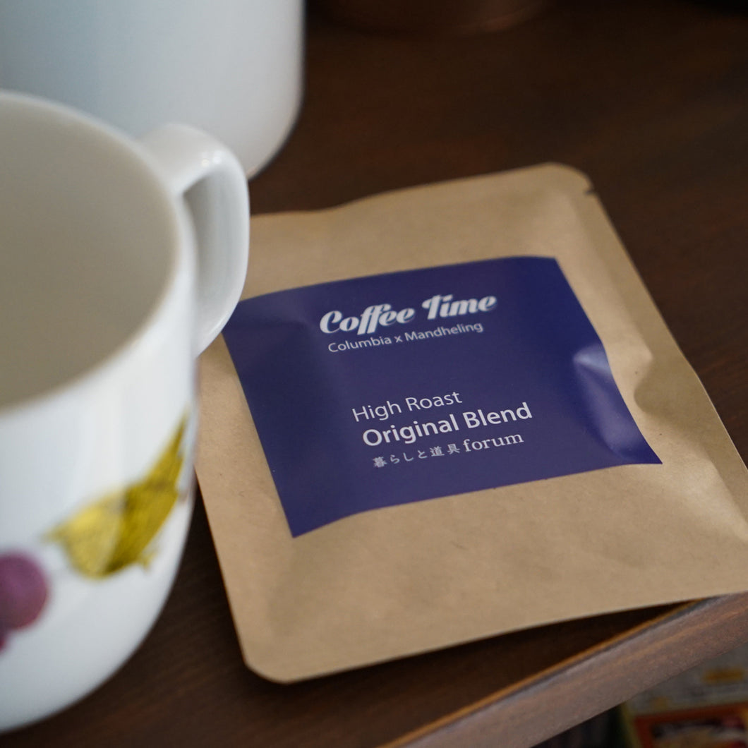 forumオリジナルブレンドコーヒー豆のドリップバック