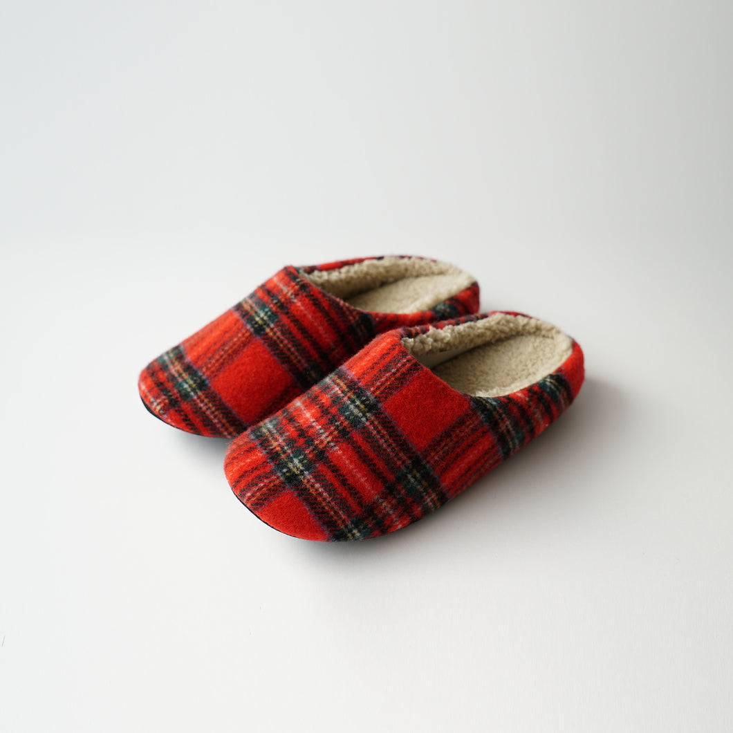 ヒートウォームウール混ルームシューズ