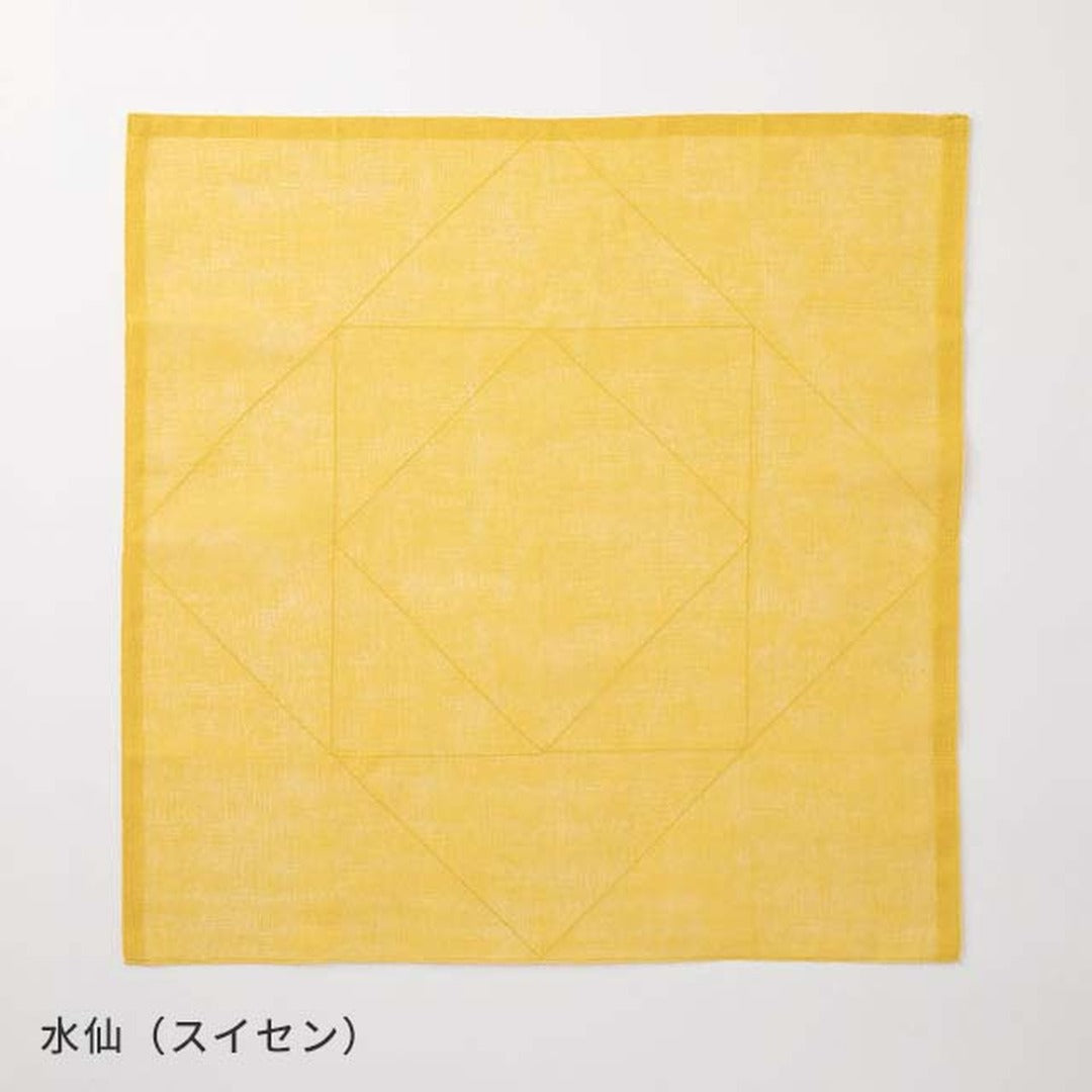 水仙の花ふきんを広げた状態