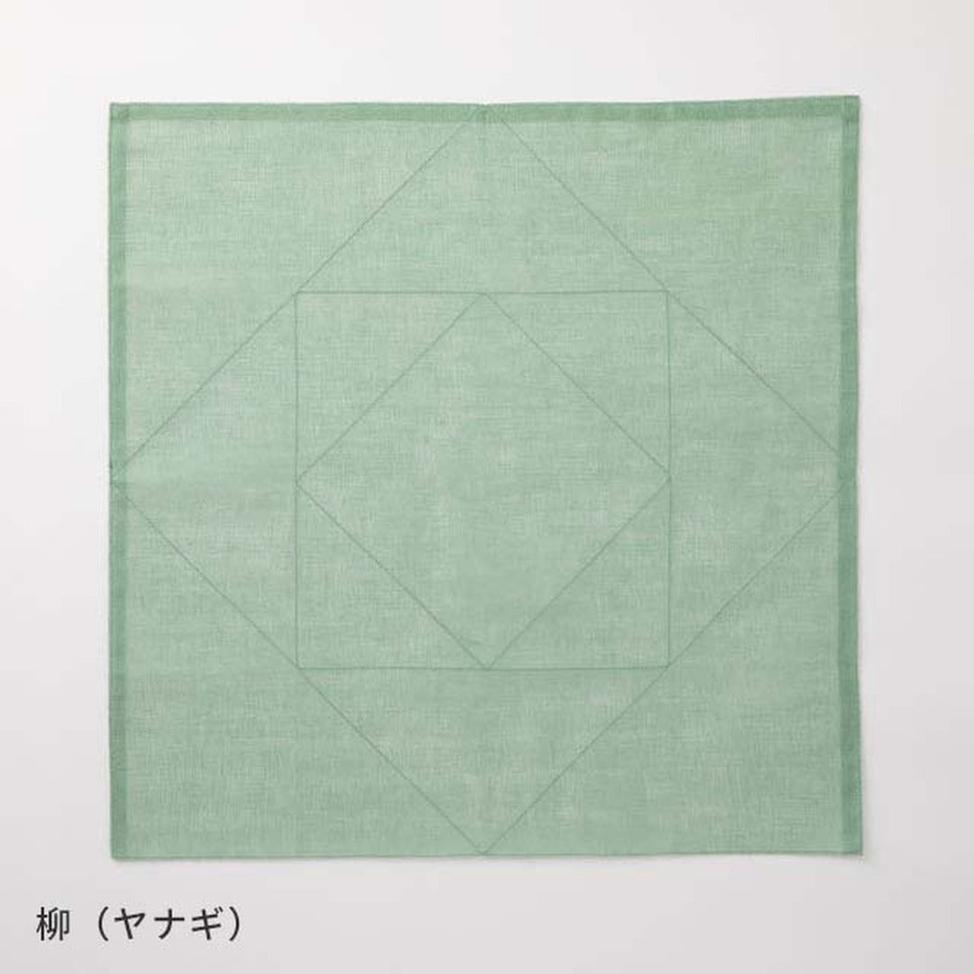 柳の花ふきんを広げた状態